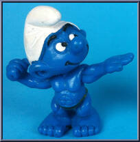 Bodybuilder Smurf Action Figure