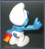 Bookworm Brainy Smurf from Smurfs - Basic Series manufactured by Peyo [Loose]