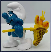 Butterfly Catcher Smurf Action Figure