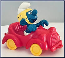 Car Smurf Action Figure