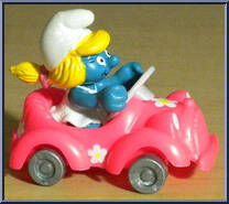 Car Smurfette Action Figure