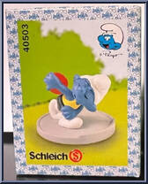 Discus Thrower Smurf from Smurfs - Super Smurfs manufactured by Peyo [Front]