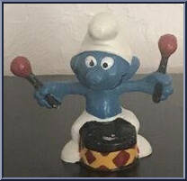 Drummer Smurf Action Figure