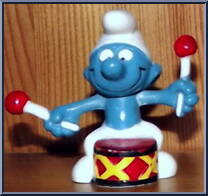 Drummer Smurf from Smurfs - Music manufactured by Peyo [Loose]