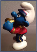 French Horn Smurf from Smurfs - Music manufactured by Peyo [Loose]
