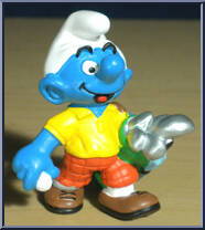 Golfer Smurf (Carrying Clubs) Action Figure