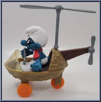 Helicopter Smurf Action Figure