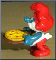 Papa Smurf (Pizza) from Smurfs - Papa Smurfs manufactured by Peyo [Loose]