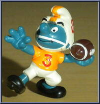Quarterback Smurf Action Figure