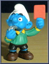 Referee Smurf (Red Card) Action Figure
