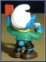 Referee Smurf (Red Card) from Smurfs - Soccer manufactured by Peyo [Loose]