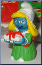 Smurfette (Christmas) (Green Coat) from Smurfs - Smurfettes manufactured by Peyo [Loose]