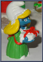 Smurfette (Christmas) (Green Coat) from Smurfs - Smurfettes manufactured by Peyo [Loose]