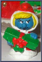 Smurfette (Christmas) (Long Red Coat) from Smurfs - Smurfettes manufactured by Peyo [Loose]