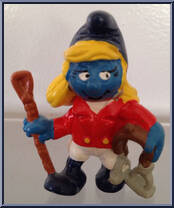 Smurfette (Jockey) from Smurfs - Smurfettes manufactured by Peyo [Loose]