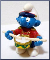 Snare Drum Smurf Action Figure