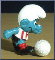 Soccer Smurf (White Shirt with Red Stripes) Action Figure