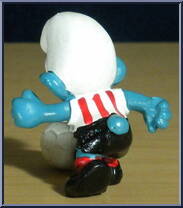 Soccer Smurf (White Shirt with Red Stripes) from Smurfs - Soccer manufactured by Peyo [Loose]