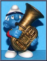 Tuba Smurf Action Figure