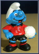Soccer Smurf (Red / Black Uniform) Action Figure