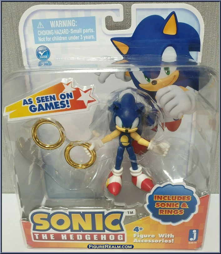 Sonic (2 Rings) - Sonic the Hedgehog - As Seen on Games - Jazwares ...