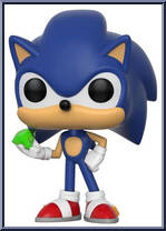 Sonic with Emerald from Sonic the Hedgehog - Pop! Vinyl Figures manufactured by Funko [Loose]