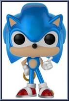 Sonic with Ring Metallic from Sonic the Hedgehog - Pop! Vinyl Figures manufactured by Funko [Loose]