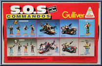 Green Fire (with Tony Turner) from S.O.S. Commandos - Vehicles manufactured by Gulliver [Back]