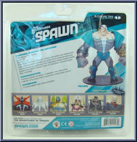Overtkill the Destroyer from Spawn - Series 30 - Adventures of Spawn manufactured by McFarlane [Back]