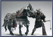Spawn the Bloodaxe and Thunderhoof from Spawn - Series 22 - Viking Age manufactured by McFarlane [Loose]