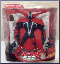 Spawn X (Blue) from Spawn - Series 32 - Adventures of Spawn 2 manufactured by McFarlane [Front]