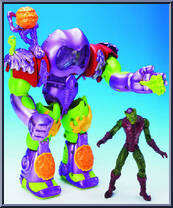 Green Goblin from Spider-Man (2000) - Mech Tech Battle Armor manufactured by Toy Biz [Loose]