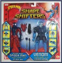 Spider-Man (Spider-Sense) & Venom from Spider-Man (2000) - Shape Shifters - 2002 manufactured by Toy Biz [Front]