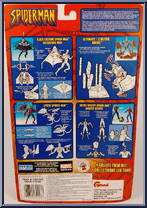 Spider-Man (Cyber) from Spider-Man (2000) - Series  9 manufactured by Toy Biz [Back]