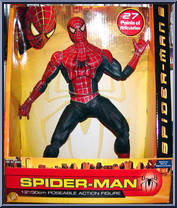 Spider-Man (Rotocast) from Spider-Man 2 - Movie - 12" Poseable Action Figures manufactured by Toy Biz [Front]