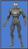 Spider-Man (Black Costume) from Spider-Man 3 - Movie - 10" Scale manufactured by Hasbro [Loose]