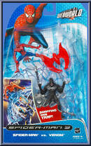 Spider-Man vs. Venom (Snapping Web Trap!) from Spider-Man 3 - Movie - Webworld manufactured by Hasbro [Front]