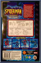 Spider-Man (Water Web Cannon) from Spider-Man - Classics - Water Wars manufactured by Toy Biz [Back]