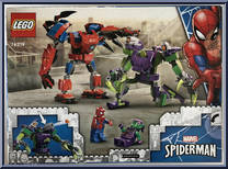 Spider-Man & Green Goblin Mech Battle from Spider-Man - Basic Series manufactured by Lego [Back]