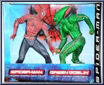 Spider-Man / Green Goblin from Spider-Man - Movie - 12" Poseable Action Figures manufactured by Toy Biz [Front]