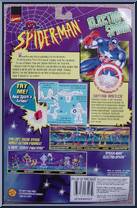 Captain America from Spider-Man - Electro-Spark manufactured by Toy Biz [Back]