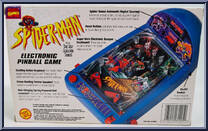 Electronic Pinball Game from Spider-Man - Games manufactured by Toy Biz [Back]