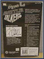 Spider-Man (Carded) from Spider-Man - 7" Battle Talkers manufactured by Toy Biz [Back]
