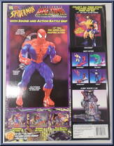 Spider-Man (Covered Front) from Spider-Man - 13" Big Time Action Hero manufactured by Toy Biz [Back]