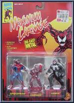Spider-Man / Carnage / Venom (Die Cast) from Spider-Man - Maximum Carnage manufactured by Toy Biz [Front]