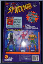Spider-Man (Wall Hanging) (Spider-Sense) from Spider-Man - 10" Deluxe Edition manufactured by Toy Biz [Back]