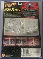 Spidey (Web Commando) from Spider-Man - Web Force manufactured by Toy Biz [Back]