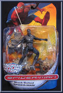 Spider-Man (Black Suited) (Sandman Battling Action) from Spider-Man - Trilogy Series - Basic Series manufactured by Hasbro [Front]