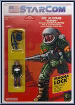 PFC Al "Cannon" Evans from Starcom - Astro Marines manufactured by Coleco [Front]