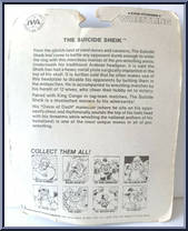 Suicide Sheik from Star-Studded Wrestling - Basic Series manufactured by Diamond Toymakers [Back]